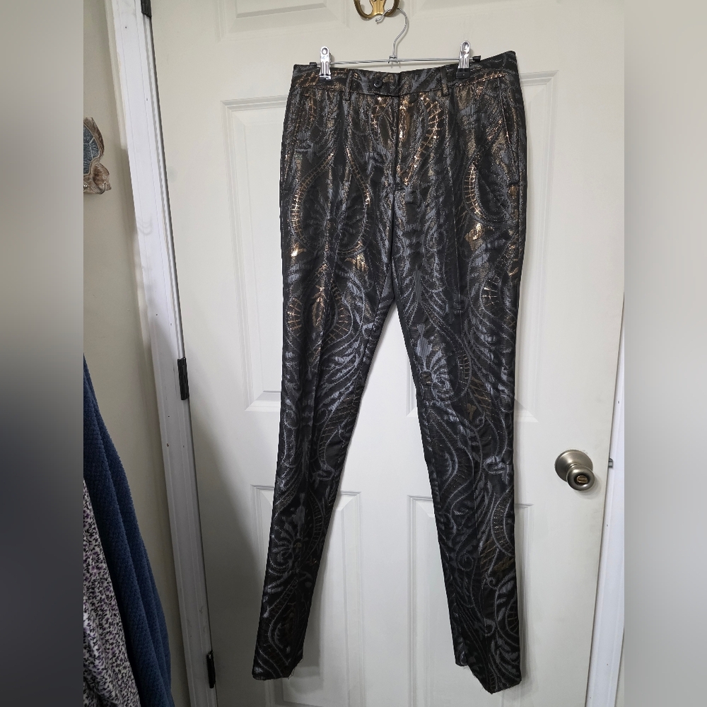 MAKE AN OFFER Blu Martini Metallic Men's Pants
